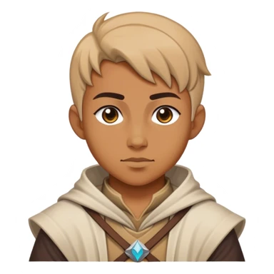 Outfit worn by a DnD themed character, basic low level clothes sticker