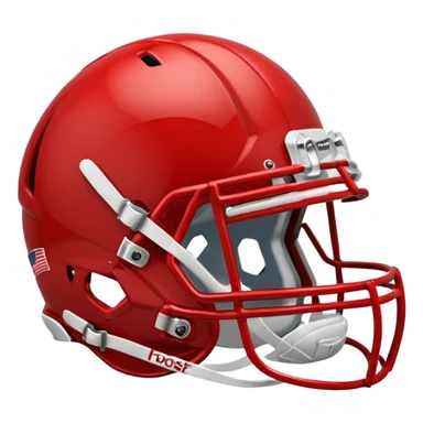 college football player helmets red  sticker