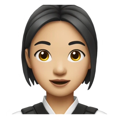 asian girl with chocker sticker