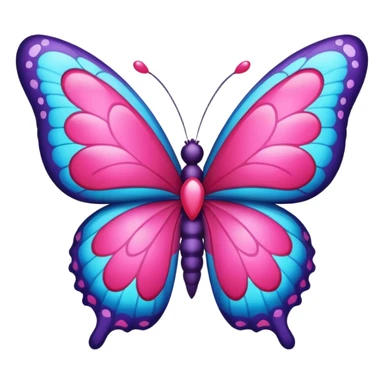 Butterfly with hearts  sticker