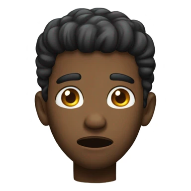 Black dude holding his head in disbelief sticker