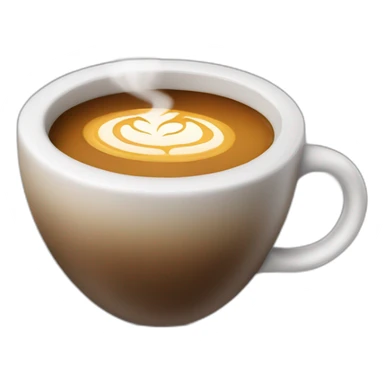 cup with coffee and steam above it sticker