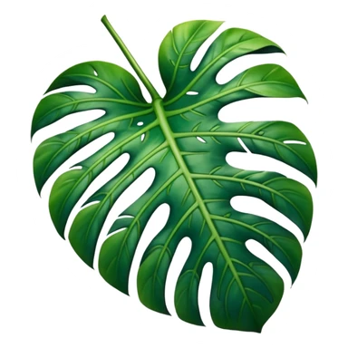 a monstera deliciosa leave sticker