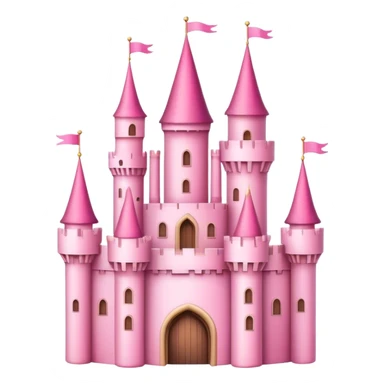 a fairytale castle in pink theme sticker