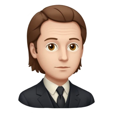 Johann Gottlieb Fichte philosopher three-quarter view brown hair, bit more elegant sticker