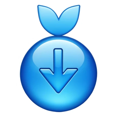 Made a emoji instagram Blu tick  sticker