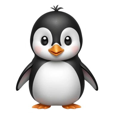 cute penguin make bunch of expressions or emojis, make sure to make him have a sparkle in his eyes sticker