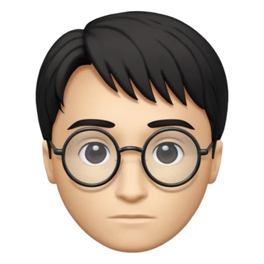 Harry Potter glasses with the scar and without the face  sticker