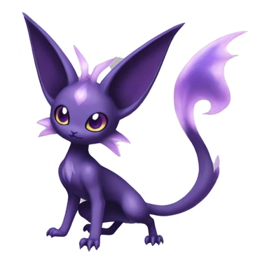 Shiny Dark Noibat-Delcatty-Espeon-fusion-hybrid full body sticker