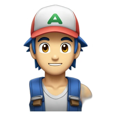 Ash Ketchum Pokemon sticker