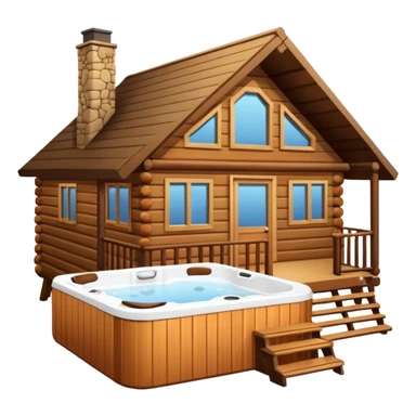 Luxury cabin with jacuzzi sticker
