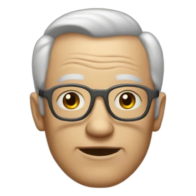 half robot grandad sticker