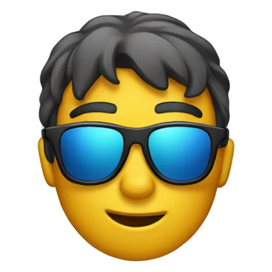 salute emoji wearing sunglasses sticker