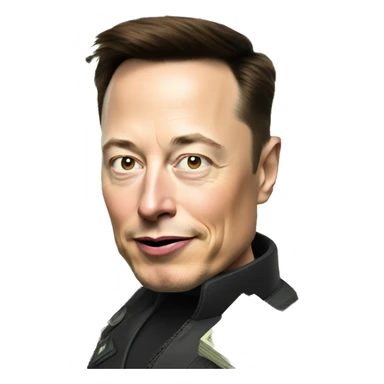 Elon musk with money sticker