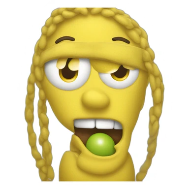 yellow m&m sticker
