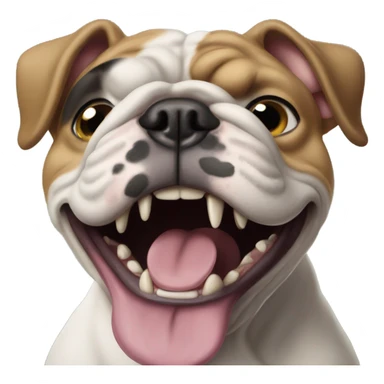 Asheville bulldog cheering sticker