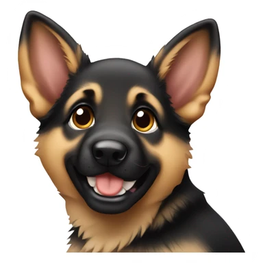 german shepherd puppy sticker