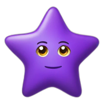 big kid purpel star sticker
