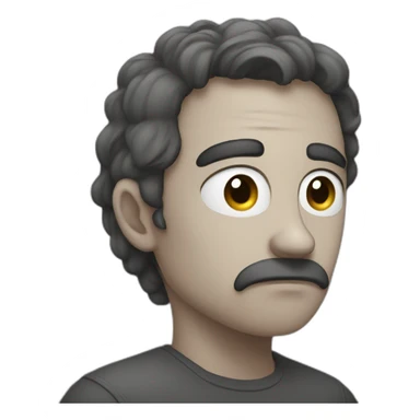 I'm sad and looking away  sticker