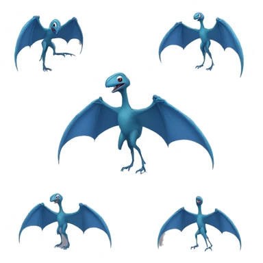 Pterodactyl in a Spider-Man suit sticker