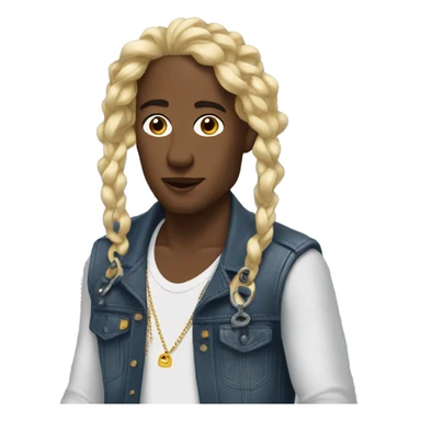 Le chanteur Zola avec ses locks sticker