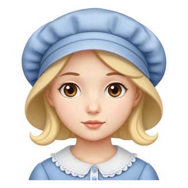 Girl with a bonnet sticker