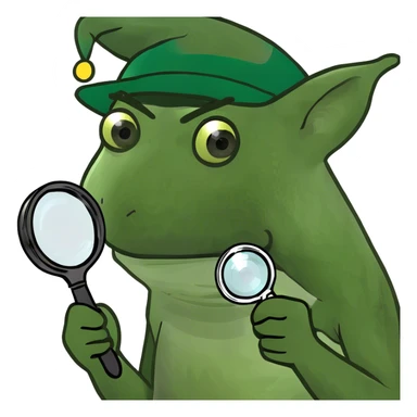 give me an emoji for an elf that looks a little suspicous sticker