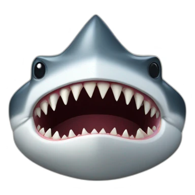 sharp shark teeth sticker