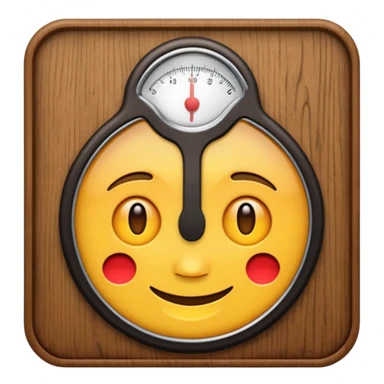 Make a scale in law school emoji symbol in color brown sticker