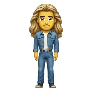 fabio in the 80s sticker