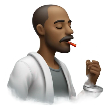 Man smoking sugar  sticker