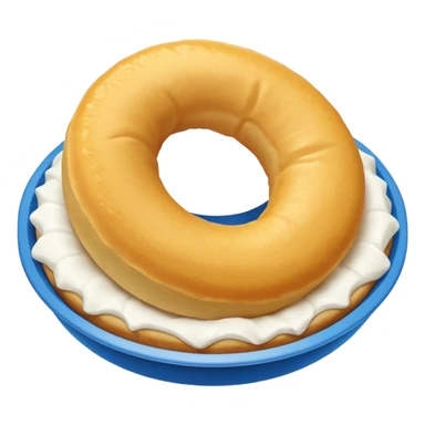 Circulo azul con una palomita de color blanco adrento sticker