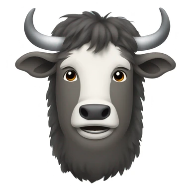 A shaving yak  sticker