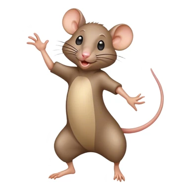 Rat dancing sticker