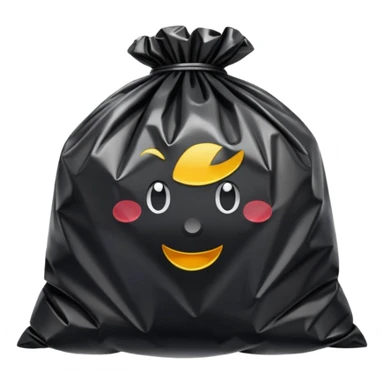 Trash bag sticker