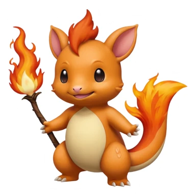Teddiursa-Minccino-Charmander-fusion  sticker