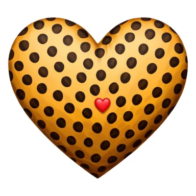 leopard print heart sticker