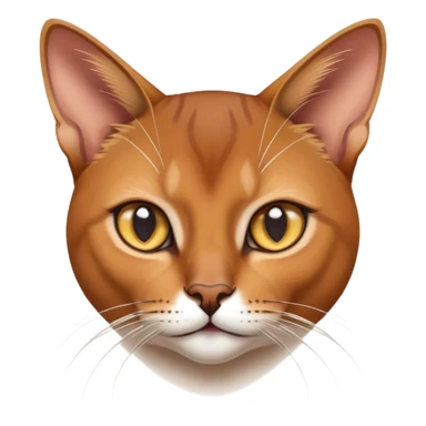 Abyssinian cat, athletic and agile sticker
