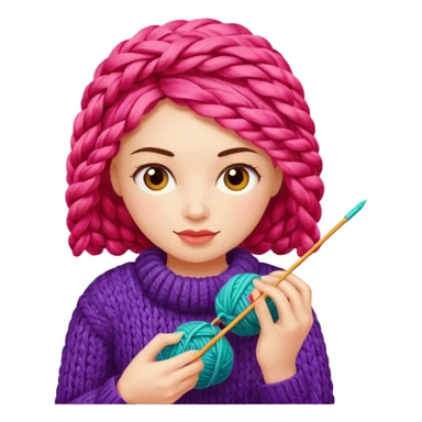 women who knit sticker