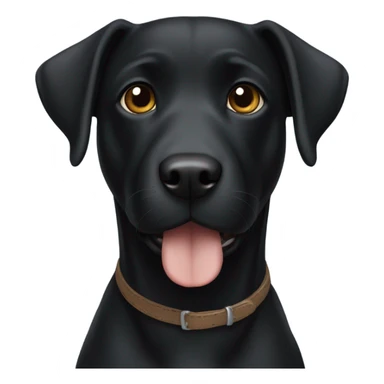 Labrador black terrier mix sticker
