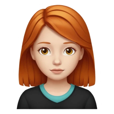 Ginger hair girl  sticker