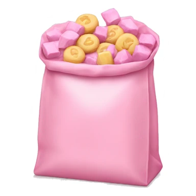 Light pink sweet bag sticker