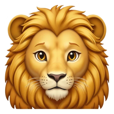 Simba lion with golden mane sticker