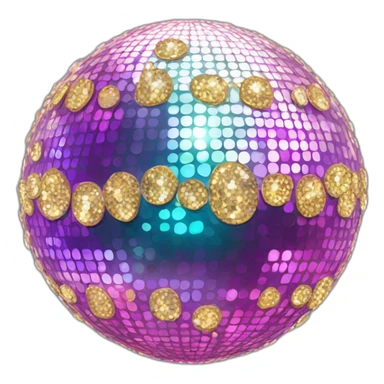 bedazzled disco ball sticker