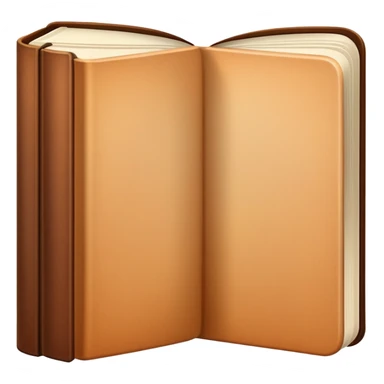 Book with gradient from beige to brown sticker