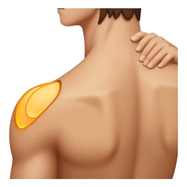 creami un emoji di una spalla corpo umano sticker