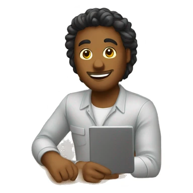 buyer in a furniture store sticker