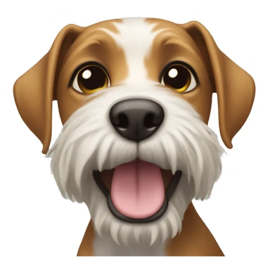 Yard terrier dog  sticker