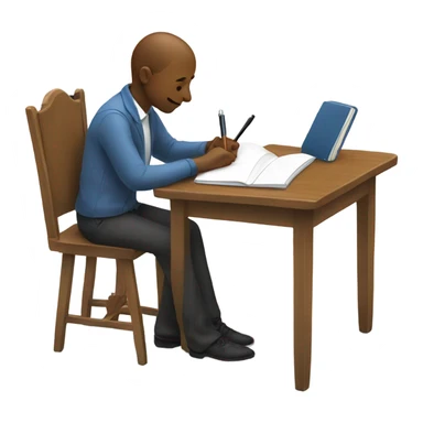 Writing a note down sticker