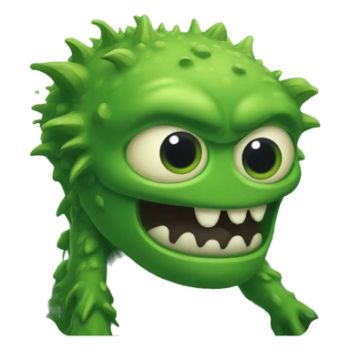 green swamp monster sticker